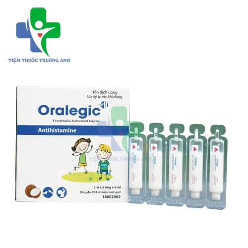 Oralegic 30mg/5ml CPC1HN - Điều trị viêm mũi dị ứng, mày đay